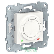 NU550118 - UNICA NEW термостат электронный, 8А, встроенный термодатчик, белый