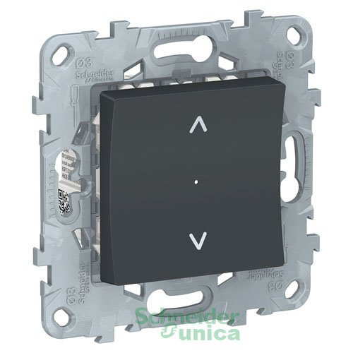 NU550854 - UNICA NEW выключатель Wiser управление жалюзи, антрацит