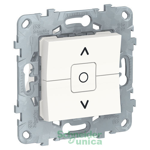 NU520818 - UNICA NEW выключатель для жалюзи, 2-клавишный, сх. 4, белый