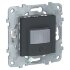 NU552754 - Unica new датчик движения wiser c универсальным кнопочным Led диммером, антрацит