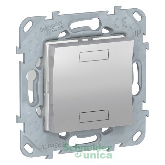 NU553030 - UNICA NEW KNX 2-кнопочный выключатель, АЛЮМИНИЙ