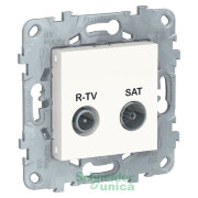 NU545518 - UNICA NEW розетка R-TV/ SAT, оконечная, белый