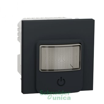 NU352654 - WISER UNICA NEW Датчики движения с выключателем, 10 А, 230 В, АНТРАЦИТ